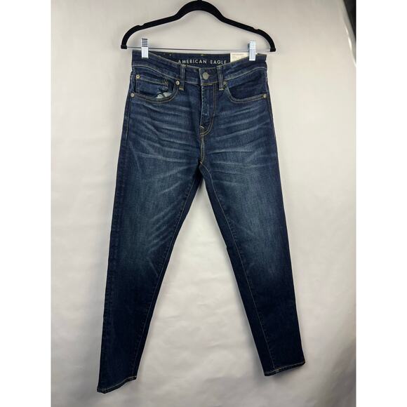 American Eagle Jeans, Athletic Fit Dark Wash Denim Ne(X)t Level Airflex, Stretch - Picture 2 of 16